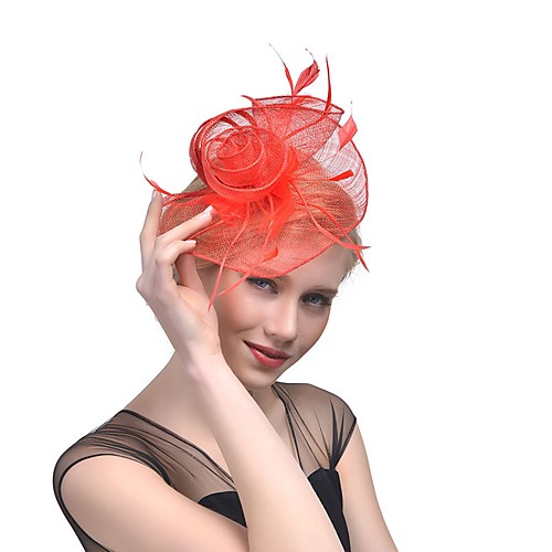 

Women's Fascinators For Prom Princess Fabric Purple Khaki Black
