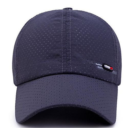 

Unisex Basic Polyester Baseball Cap-Solid Colored Dark Gray Navy Blue Light gray