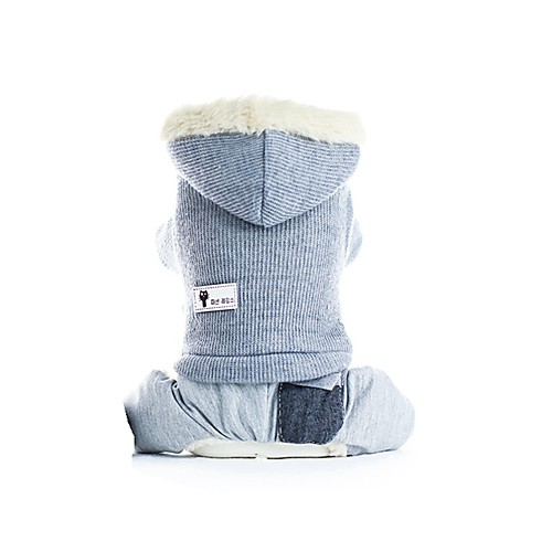 

Dog Coat Outfits Puppy Clothes Solid Colored Casual / Daily Warm Ups Outdoor Winter Dog Clothes Puppy Clothes Dog Outfits Pink Gray Costume for Girl and Boy Dog Plush XS S M L XL