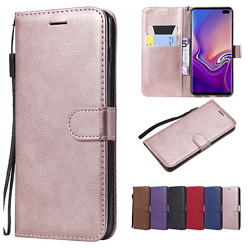 

Case For Samsung Galaxy S9 / S9 Plus / S8 Plus Wallet / Card Holder / with Stand Full Body Cases Solid Colored Hard PU Leather