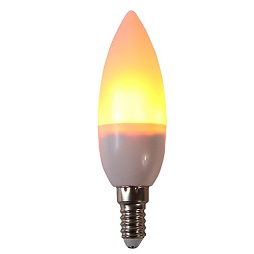 

1pc 3 W LED Corn Lights 250 lm E14 C35 29 LED Beads SMD 2835 Party Decorative Flame Flickering Warm White 85-265 V