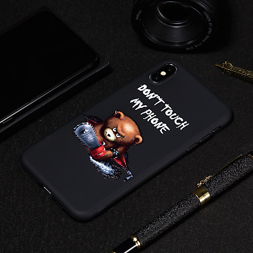 

Case For Apple iPhone XS / iPhone XR / iPhone XS Max Frosted / Pattern Back Cover Word / Phrase / Animal Soft TPU