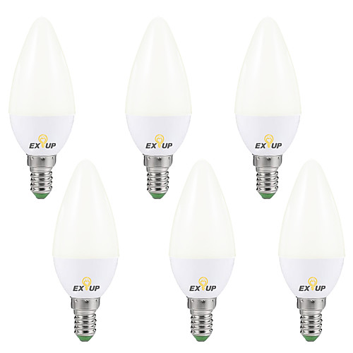 

6pcs 5 W LED Candle Lights 450 lm E14 E26 / E27 C37 12 LED Beads SMD 2835 Warm White Cold White 220-240 V 110-130 V