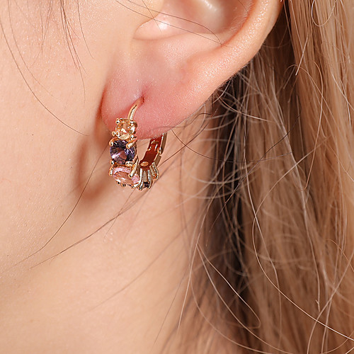 

Women's Earrings Holiday Wedding Birthday Romantic Earrings Jewelry Gold For Date Street Festival 1 Pair
