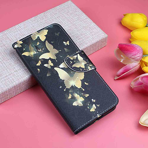 

Case For Samsung Galaxy S9 / S9 Plus / S8 Plus Wallet / Card Holder / with Stand Full Body Cases Butterfly Hard PU Leather