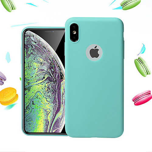 

Кейс для Назначение Apple iPhone XS / iPhone XS Max Защита от удара / Ультратонкий Кейс на заднюю панель Однотонный Мягкий ТПУ для iPhone XS / iPhone XR / iPhone XS Max