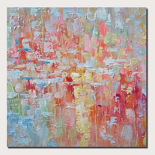 

Oil Painting Hand Painted Square Abstract Landscape Comtemporary Modern Stretched Canvas