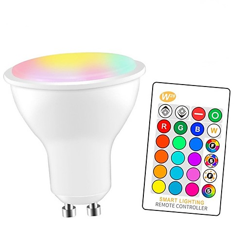 

1pc 5 W LED Smart Bulbs 350 lm GU10 E26 / E27 3 LED Beads SMD 5050 Smart Dimmable Party RGBW 85-265 V
