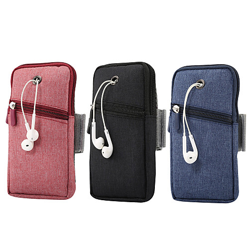 

6.5 inch Case For Universal Card Holder Waist Bag / Waistpack Solid Colored Hard Oxford Cloth
