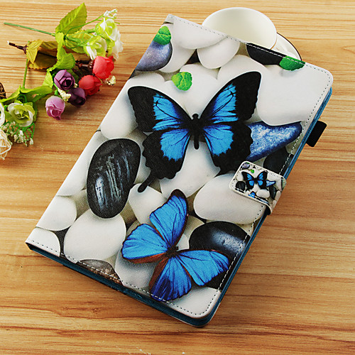 

Case For Samsung Galaxy Tab S4 10.5 (2018) / Tab A2 10.5(2018) T595 T590 / Tab S2 9.7 Wallet / Card Holder / with Stand Full Body Cases Butterfly Hard PU Leather