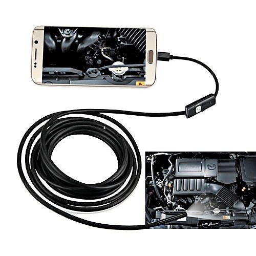 

7MM USB Endoscope 10M Hard Cable Waterproof IP67 Inspection Borescope Snake Camera for Android PC