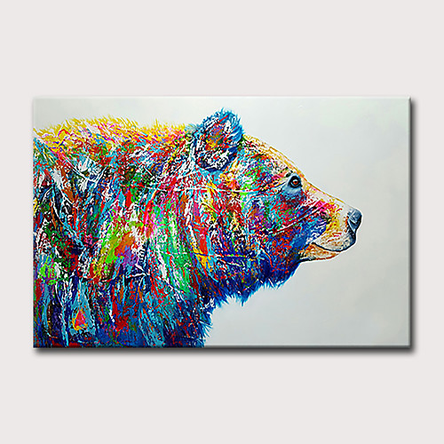 

Oil Painting Hand Painted Horizontal Abstract Pop Art Classic Modern Rolled Canvas (No Frame)