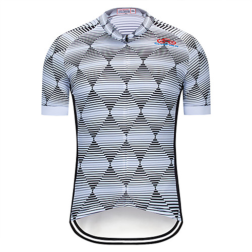 

Men's Short Sleeve Cycling Jersey Summer Titanium Bike Jersey Top Mountain Bike MTB Road Bike Cycling Quick Dry Back Pocket Sports Clothing Apparel / Micro-elastic / Athleisure