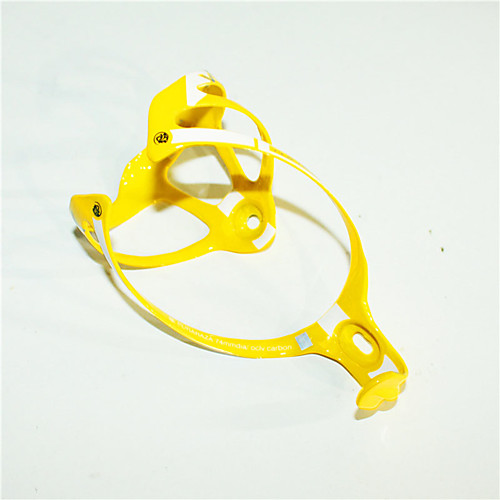 

Bike Water Bottle Cage Carbon Fiber Waterproof Lightweight Wearproof Stability Easy to Install For Cycling Bicycle Road Bike Mountain Bike MTB Carbon Fiber Black Yellow Red
