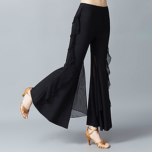 

Ballroom Dance Pants Ruching Women's Training Performance High Polyester