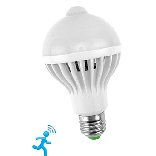 

1pc Anpro E27 LED Night Light PIR Motion Sensor Lamp 5W 300-450LM Induction Infrared Body Sensor Led Bulb For Home Stair Hallway AC85-265V