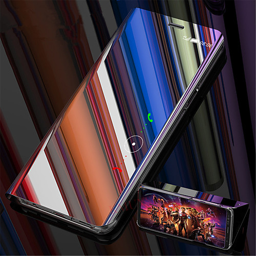 

Phone Case For Samsung Galaxy Full Body Case S9 S9 Plus S8 Plus S8 S7 edge S7 S10 S10 Galaxy S10 E with Stand Plating Mirror Solid Color Hard Plastic