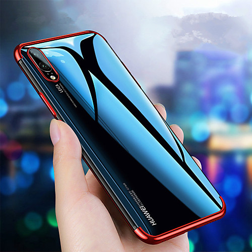 

Case For Huawei Huawei P20 / Huawei P20 Pro / Huawei P20 lite Plating / Ultra-thin / Transparent Back Cover Solid Colored Soft TPU / P10 Plus / P10 Lite / P10