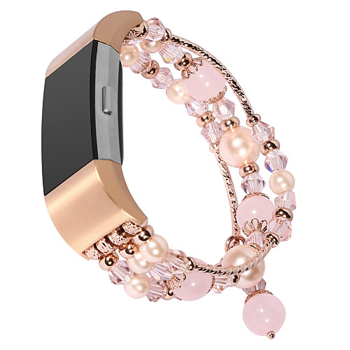 

Smart Watch Band for Fitbit 1 pcs Jewelry Design Elastic Beaded Replacement Wrist Strap for Fitbit Charge 2 Fitbit Charge 3