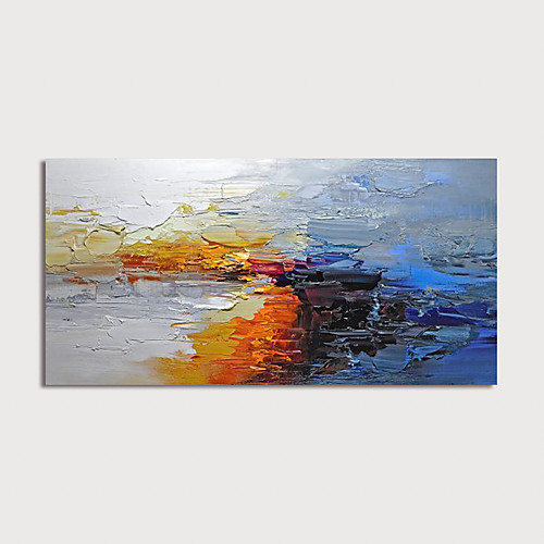 

Oil Painting Hand Painted Horizontal Abstract Modern Stretched Canvas