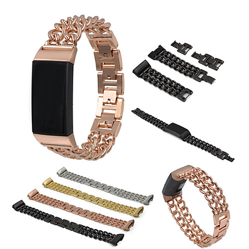 

Watch Band for Fitbit Charge 3 Fitbit Sport Band Stainless Steel Wrist Strap