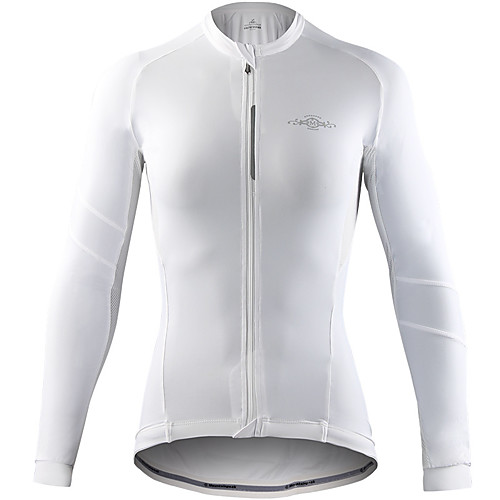 

Mountainpeak Women's Long Sleeve Cycling Jersey Winter Spandex Dark Grey Black / Red Jacinth Gray Solid Color Bike Jersey Top Mountain Bike MTB Moisture Wicking Breathable Back Pocket Sports