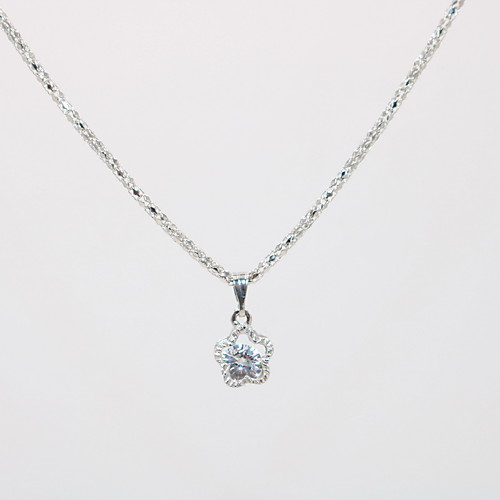 

Women's Pendant Necklace Necklace Classic Flower Simple Unique Design Fashion Modern Silver Plated Gold Plated Chrome Silver Gold 42 cm Necklace Jewelry 1pc For Carnival Graduation Work Club Festival