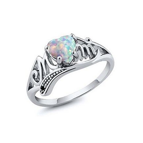 

Ring Hollow Out Silver Copper Shell Heart Stylish 1pc 6 7 8 9 / Women's