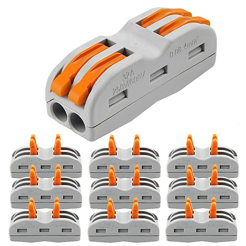 

10pcs Bulb Accessory / Strip Light Accessory Plastic & Metal Electrical Connector for LED Strip light