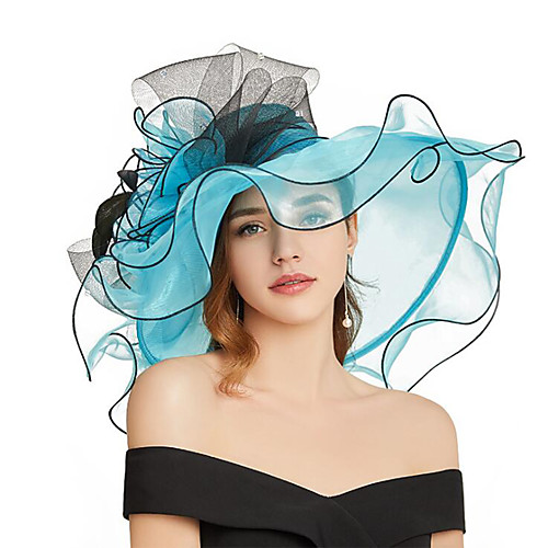 

Organza Headwear with Flower / Ruffle 1 Piece Wedding / Sports & Outdoor Headpiece