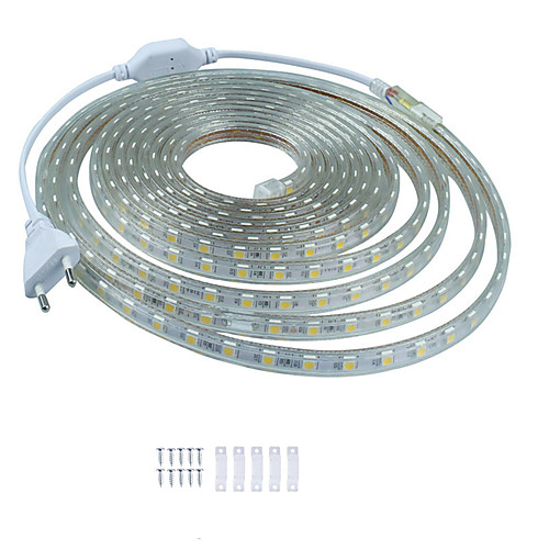 

5M LED Light Strips Waterproof Tiktok Lights Shine Decor 220V Rope Lights 5050 10mm 300LEDs for Indoor Outdoor Ambient Commercial Lighting Decoration
