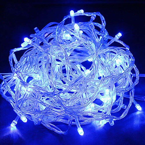 

20m String Lights Outdoor String Lights 200 LEDs 1 x 12V 2A Adapter 1 set Warm White RGB White Waterproof Creative Party 12 V