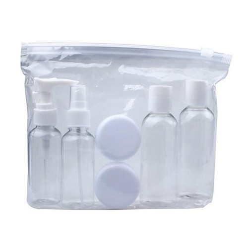 

6pc/set Portable Transparent Travel Cosmetic Bottle Points Bottling Travel Size Hand Sanitizer Bottles