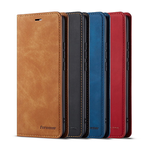 

Leather Case For Huawei P40 / Huawei P40 Pro / Huawei P40 lite Card Holder / Shockproof Full Body Cases Solid Colored PU Leather for Huawei