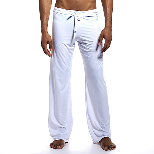 

Men's Basic EU / US Size Chinos / wfh Sweatpants Pants - Solid Colored Sporty Camel White Black S M L / Drawstring
