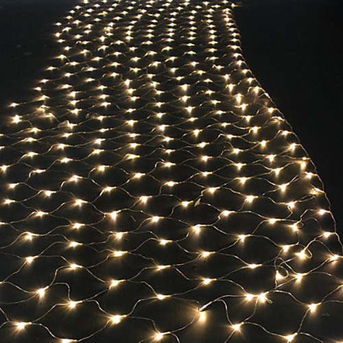 

5pcs 1.5m1.5m Fishing Net Mesh String Lights 96 LEDs Christmas Lantern Firefly Lawn Energy Saving Warm White RGB White Pink Blue Red Green Purple Yellow Creative Party Decorative 220-240 V