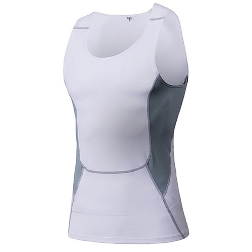 

YUERLIAN Men's Yoga Top Summer Red Blue Gray Green White Fitness Gym Workout Running Base Layer Sleeveless Sport Activewear Quick Dry Lightweight Breathable Sweat wicking High Elasticity Slim