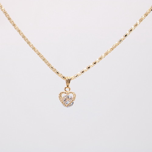 

Women's Pendant Necklace Necklace Classic Heart Dainty Unique Design Fashion Modern Silver Plated Gold Plated Chrome Silver Gold 42 cm Necklace Jewelry 1pc For Wedding Carnival Graduation Work
