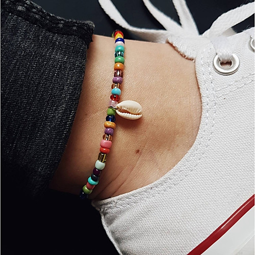 

Ankle Bracelet feet jewelry Stylish Simple Women's Body Jewelry For Daily Resin Shell Shell Puka Shell Beige 1pc