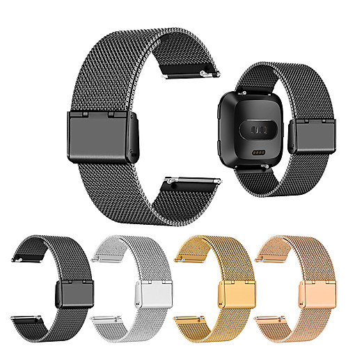 

Ремешок для часов для Fitbit Versa Fitbit Классическая застежка Металл / Нержавеющая сталь Повязка на запястье
