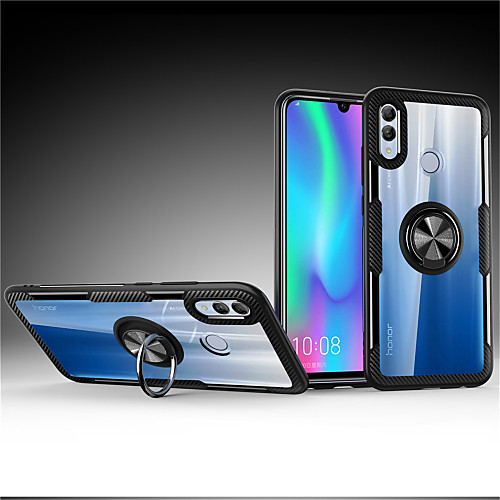 

Кейс для Назначение Huawei Huawei Honor 8X / Honor 10 Кольца-держатели Кейс на заднюю панель Однотонный Твердый ПК для Huawei Honor 10 / Huawei Honor 8X / Huawei Honor 8X Max