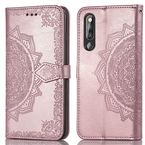 

Case For Huawei Huawei P30 Card Holder / Flip Full Body Cases Solid Colored Hard PU Leather for Huawei P30