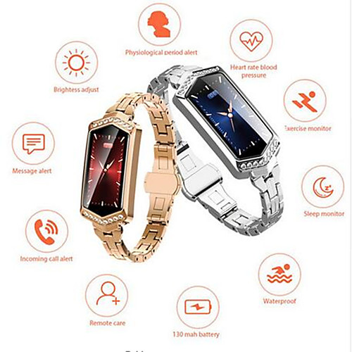 

KUPENG B78 Women Smart Bracelet Smartwatch Android iOS Bluetooth Smart Sports Waterproof Heart Rate Monitor Blood Pressure Measurement Pedometer Call Reminder Sleep Tracker Sedentary Reminder Find My