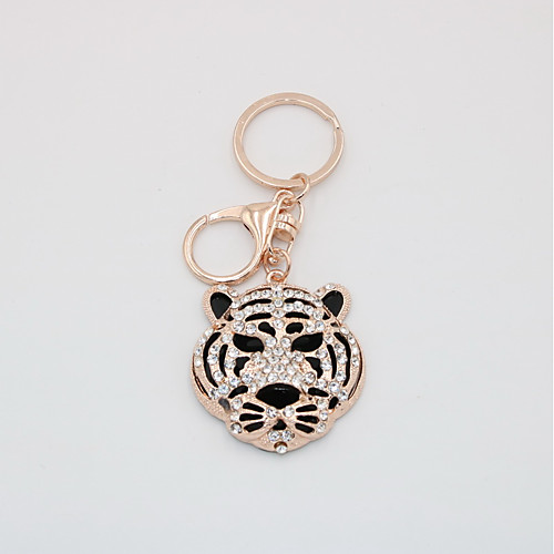 

Keychain Tiger Animals Metallic Boutique Rose Gold Plated Ring Jewelry Rose Gold For Birthday Festival