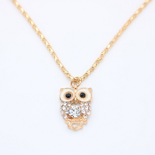 

Women's Pendant Necklace Necklace Geometrical Owl Animal Dainty Unique Design Modern Trendy Gold Plated Chrome Gold 42 cm Necklace Jewelry 1pc For Street Carnival Holiday Club Festival