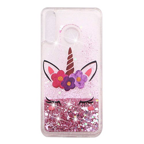 

Case For Huawei Huawei P20 Pro / Huawei P20 lite / Huawei P30 Shockproof / Flowing Liquid / Transparent Back Cover Glitter Shine Soft TPU