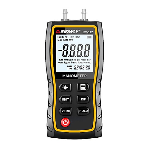 

SW512 SNDWAY Digital Manometer Air Pressure Gauge Handheld Digital Differential Natural Gas Pressure Meter Measurement Dropship