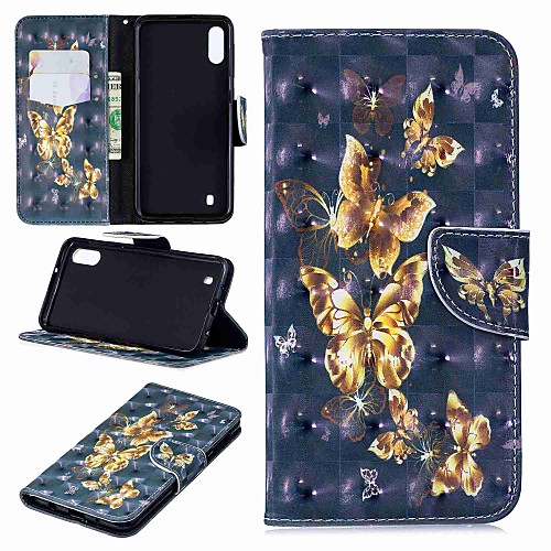 

Case For Samsung Galaxy J6 (2018) / J6 Plus / J4 (2018) Wallet / Card Holder / Flip Full Body Cases Butterfly Hard PU Leather