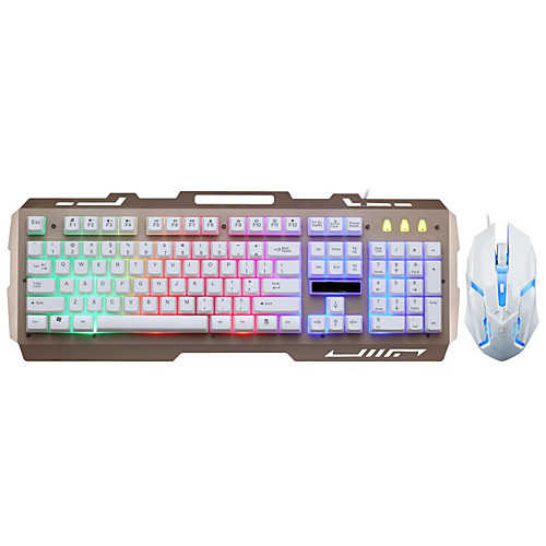 

LITBest 700 USB Проводной Мышь Клавиатура Комбо Игровой / Градиент цвета Игровые клавиатуры / Мембранная клавиатура Игры / Светящийся / Водонепроницаемость Gaming Mouse 1600 dpi