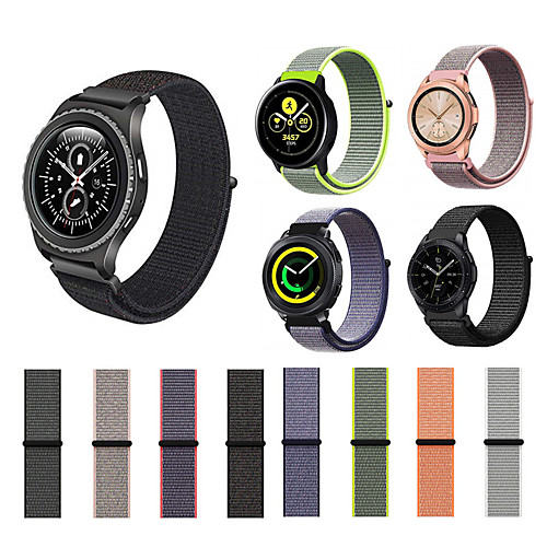 

Ремешок для часов для Gear Sport / Gear S2 Classic / Samsung Galaxy Watch 42 Samsung Galaxy Спортивный ремешок Нейлон Повязка на запястье